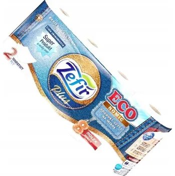 Toaletní papír Suchý toaletní papír bez vůně Zefir 8 ks