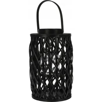 Svícen Lampička na svíčku 40 cm černá vrba