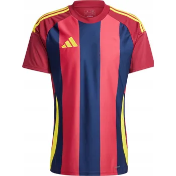 Pánské tričko Tričko adidas STRIPED 24 JSY IW2149 - ČERVENÉ, XXL