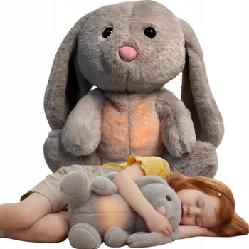 plyšák Plyšák Králíček králíček se světelným a dýchacím zvukem, která pomáhá dětem usnout