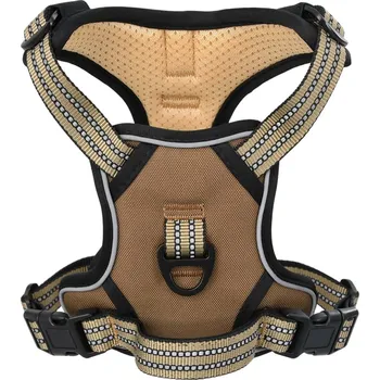 Postroj pro psa Postroj pro psa, nastavitelný, hnědý, L