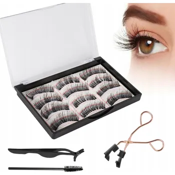 Umělé řasy Magnetické řasy s aplikátorem 12 Ks Přirozený 3D efekt