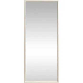 Zrcadlo Zrcadlo závěsné dekorativní rám 82,2x34,2 cm bílé