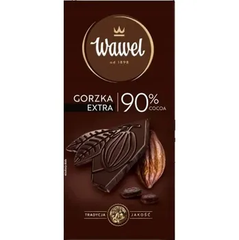 Čokoláda Wawel Premium Hořká čokoláda 90% kakao 90g