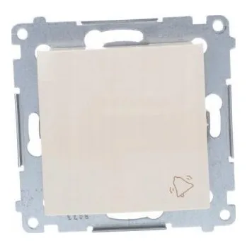 vypínač Tlačítkový vypínač zvonku pod omítku Kontakt-simon krémový DD1.01/41