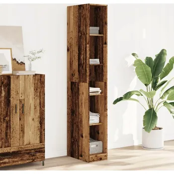 Šatní skříň Skříň, staré dřevo, 30x50x200 cm, materiál na bázi dřeva