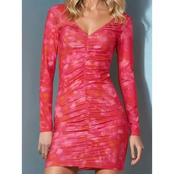 Dámské šaty Sinsay - Mini šaty s nabíráním - vícebarevná - 6336T-MLC - 6336T-MLC-S