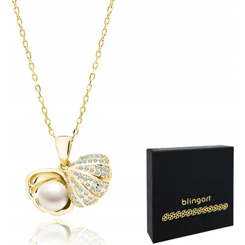 Náhrdelník Stříbrný dámský náhrdelník MUŠLE perla ANKR 925