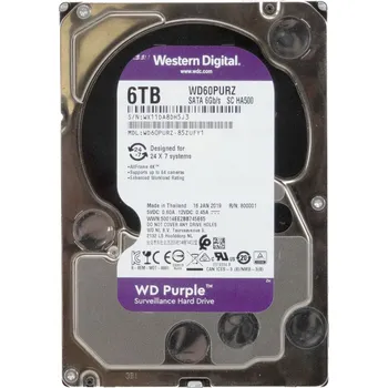 Interní pevný disk Pevný disk Western Digital WD WDPURZ Purple 6TB SATA III 3,5"