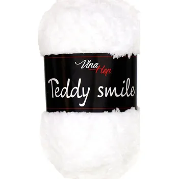 Příze Vlna-hep Teddy smile - dětská "medvídková" - polyester Teddy smile: 4002 Bílá