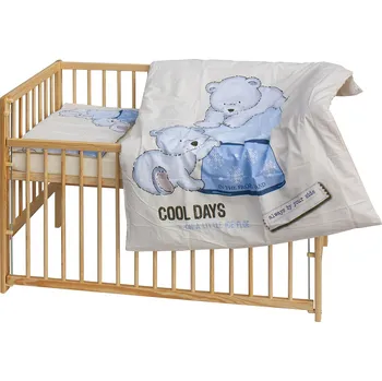 Dětská postýlka Scarlett Dětská postýlka s kompletní výbavou 120 x 60 cm Bary