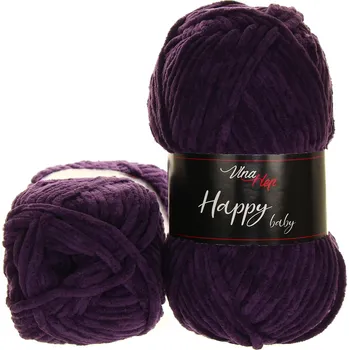 Vlna Hep Happy Baby 1072 tmavě fialová