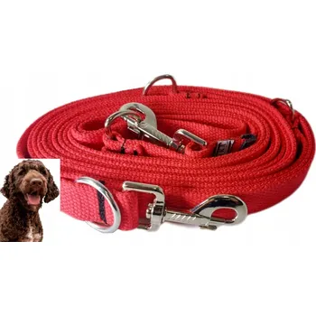 Vodítko pro psa Sunka Exclusive B 3m nastavitelné Vodítko vel L pro střední psy, bavlna