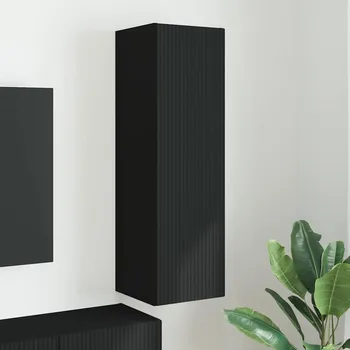 Obývací stěna vidaXL TV wall cabinet Černá 30 x 31 x 100 cm kompozitní dřevo [892311]