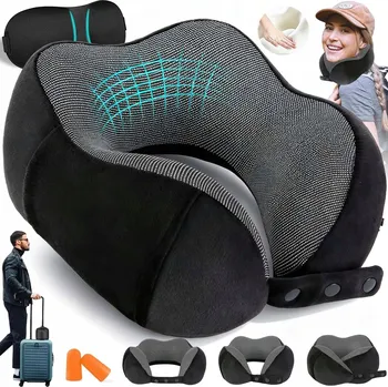 Polštář POLŠTÁŘ CESTOVNÍ PODLOŽKA NA KRK DO LETADLA S POTÁPĚČSKÉ BRÝLE NA OČI