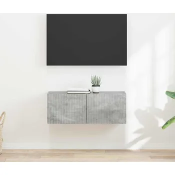 Obývací stěna vidaXL TV wall cabinet 2 pcs Beton 60 x 31 x 29.5 cm kompozitní dřevo [892176]