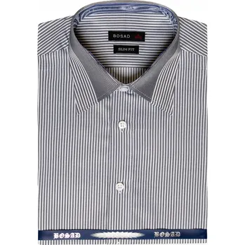 Pánská košile Elegantní Pánská Společenská Košile 100% Bavlna Krátký Rukáv WY123-3 44/45