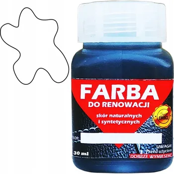 barva a nátěr na dřevo RENOVACE KOŽENÉHO ČALOUNĚNÍ BARVA LAK BÍLÝ 30ml
