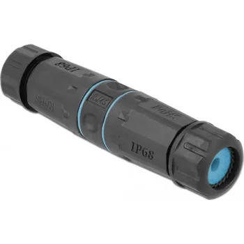 Elektrická zásuvka Delock RJ45 síťový adaptér [1x RJ45 zásuvka - 1x RJ45 zásuvka] černá