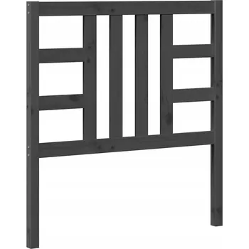 Čelo postele dřevěné šedé 96x4x100 cm