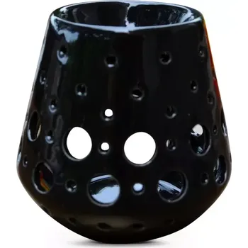 Aroma lampa Zen’Arôme Keramická aromalampa černá Noir Loob 9 cm