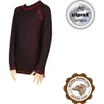 VoXX IN05 INSPIRED / Dětské funkční tričko s dlouhým rukávem z merino vlny - černá/červená 134-140