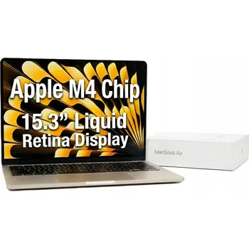 Notebook Apple MacBook Air 2025 15,3" Notebook Apple M4 16 GB / 256 GB zlatý
