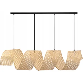 Závěsné stropní svítidlo bambusové proutěné boho přírodní 160 cm