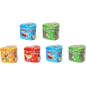 Pokladnička Kovová pokladnička ve tvaru srdce se zámkem a klíčkem, různé barvy