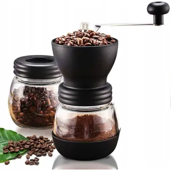 Kuchyňský mlýnek RUČNÍ MLÝNEK NA KÁVU, PEPŘ, SŮL, KOŘENÍ A BYLINKY - SILNÁ SADA