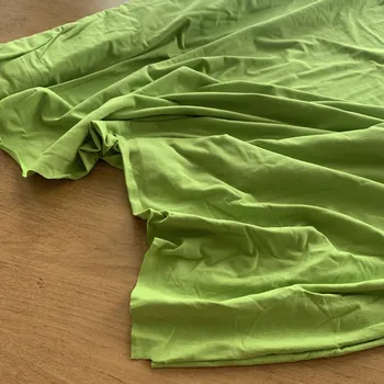 Zelený tričkový kiwi úplet bavlna + el