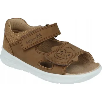 Chlapecké sandály Superfit dětské sandály nubuk hnědé velikost 27