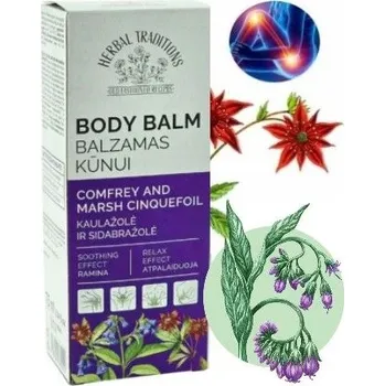 Tělový krém Balzám na tělo Kostival a Nátržník husí 75 Ml Herbal Traditions