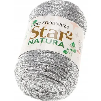 Příze Dekorační příze Star2, barva 402 Stříbrná