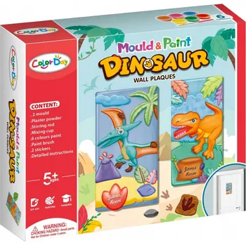 kreativní sada HRAČKA SADA NA ODLÉVÁNÍ A MALOVÁNÍ DINOSAURŮ NA ZEĎ