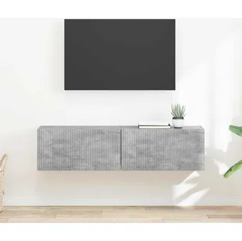 Obývací stěna vidaXL TV wall cabinet 2 pcs Beton 60 x 31 x 29.5 cm kompozitní dřevo [892196]
