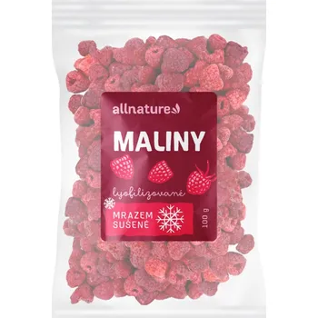 Sušené ovoce Allnature Malina sušená mrazem celá 100 g