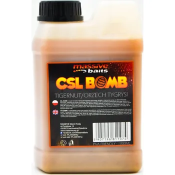 Návnadové aroma Tekutý posilovač do krmení pro kapry Massive Baits CSL Boomb Tigernut 1l