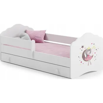 Dětská postel Dětská postel FALA bílá Spící princezna 160x80 šuplík + matrace