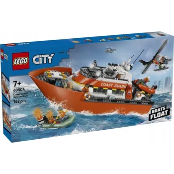 Stavebnice LEGO LEGO City 60504 Loď a vrtulník pobřežní stráže