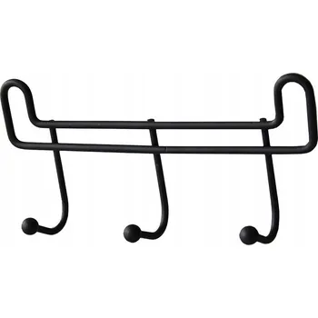 Věšák Věšák 3 háčky 16cm černý