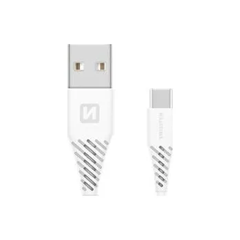 Datový kabel Kabel Swissten USB - USB typ C 1,5 m bílý