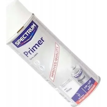 Barva ve spreji Rychleschnoucí Akrylový 400 ml Primer Bílý Matný Sprej Základ Univerzální