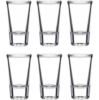 Sklenice SKLENĚNÉ SKLENICE NA VODKU SKLO 28ML, SADA KUSŮ