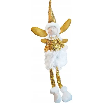 Obraz Vánoční sedící skřítek 50 cm z plyše