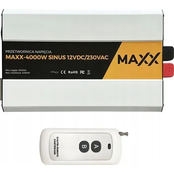 Měnič napětí Měnič Napětí napětí MAXX 4000W 12V (2000W/4000W) čistá sinusoida