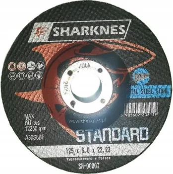 Vrták KOTOUČ NA KOV 125x6,0x22 SHARKNES STAND, 27 95A