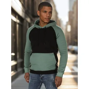 Pánské oblečení Pánská mikina s kapucí Dstreet DStreet kaki 3333465