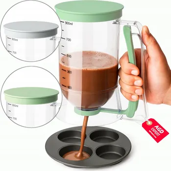 DÁVKOVAČ NA TĚSTO PANCAKES PALAČINKY S ODMĚRKOU, NÁDOBA 900 ML