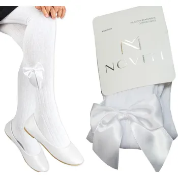 Dětské punčocháče Noviti bílé bavlna velikost 116